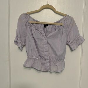 J crew Swiss dot peasant top